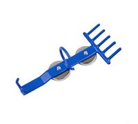 Kivivaka Portautensili magnetico in metallo blu con doppia ventosa e ganci per saldare e chiavi da officina (5 denti)