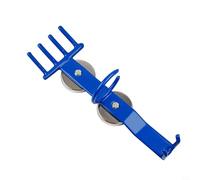 Kivivaka Portautensili magnetico in metallo blu con doppia ventosa e ganci per saldatura e chiavi da officina (4 denti)