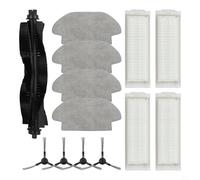 Kivivaka Robot per Aspirapolvere Kit Ricambi per Everybot 3i, RCV 3, PROBOT DTX con spazzola principale, spazzole laterali, filtri e panni mocio