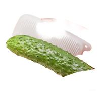 Kivivaka Scrubber per patate con setole morbide per carote e cetrioli | Il design pieghevole raggiunge le fessure, delicato per pelli delicate, bianco per i colori beige, facile da appendere e