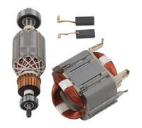 Kivivaka Set di statore e rotore con spazzole di carbone per martelli demolitori Makita HR4001C, HR4010C, HR4011C, HR4003C, HR4013C, HR4001CX, codice articolo 513888-4, 625758-6, CB350