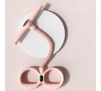 Kivivaka Smart Ab Wheel Roller con chip AI e 6 tubi di resistenza, display digitale, attrezzatura per esercizi addominali per allenamento a casa, rosa e blu (A-rosa)