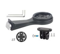 Kivivaka Supporto per computer da bici in lega di alluminio per Garmin e Bryton, compatibile con S-WORKS per attacco manubrio bici, nero