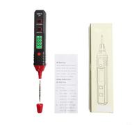 Kivivaka Tester di tensione digitale LCD per AC 12-300V, NCV Live Null Wire Detector con doppio allarme, retroilluminazione e blocco dati