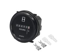 Kivivaka Timer meccanico contaore trattore, per camion, per veicoli marini, fuoristrada AC/DC 6VC80V, IP65 antipolvere, precisione 0,01 h