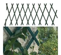 Kivivaka Traliccio regolabile in PVC per piante rampicanti, supporto estensibile per barriera da giardino, 18 m x 30 cm