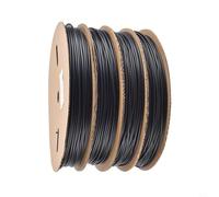 Kivivaka Tubo termorestringente nero da 100 m, rapporto 2:1, cavo in PE per isolamento, antiruggine, per giunti di saldatura, cablaggio, progetti fai da te (6 mm)