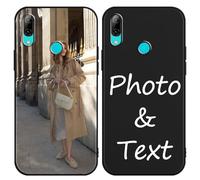 Kivlclri Cover Personalizzate per Huawei P smart 2020 4G 6,21'', Personalizzata con Foto Immagine Disegni Custodia, Personalizzabili Personalizzato Custodie Case per Huawei P smart 2020 4G, Nero