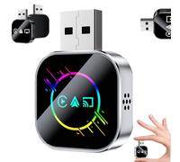 Kivont 3 in 1 Adapter, Kivont 3 in 1 car Adapter, 2026 Upgrade 3-in-1 Wireless Adapter, Plug and Play, Stable Connection & No Latency, for All Systems (Colorful B for Android)