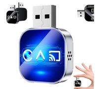 Kivont 3 in 1 Adapter, Kivont 3 in 1 car Adapter, 2026 Upgrade 3-in-1 Wireless Adapter, Plug and Play, Stable Connection & No Latency, for All Systems (Blue B for Android)