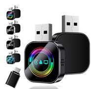 Kivont 3 in 1 Adapter, Upgraded Wireless Carplay Adapter, with 2.4/5GHz WiFi and Bluetooth 5.0, Plug and Play, Stable Connection & No Latency, Applicable to All Systems (Color,for Android)