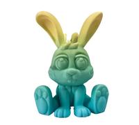 kivrimlarv 3D Printed Easter Bunny Eggs, Festival Rabbit Figurine Toy, Bunny Fidget Toy, Fun & Decorative Design, Vibrant Colors, Garden, Home, Table, Bedroom, Living Room