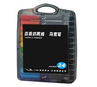 kivrimlarv Acrylic Paint Pens - Wood Painting Markers for Teens Adults | 24 Colors Quick Drying with Craft Supplies, Water Based Pigment, Smooth Flow Tips Fine Point Control for Canvas Ceramic Glass