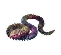 kivrimlarv Articulated Snake, Realistic Animal Toy with Flexible Body, Pranks, Home Decor, Shelf Display, Desk Fun, Car Dashboard, Bedroom Tabletop, Gag Gift, 29.53 Inches