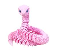 kivrimlarv Articulated Snake, Realistic Animal Toy with Flexible Body, Pranks, Home Decor, Shelf Display, Desk Fun, Car Dashboard, Bedroom Tabletop, Gag Gift, 29.53 Inches