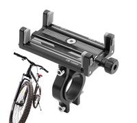 kivrimlarv Bike Phone Holder, 4-Claw Handlebar Mount, 360 Rotatable Scooter Phone Clip for 2.3-3.4 Inches Smartphones, Anti-Slip Cradle for Cycling, Mountain, Road, E-Bike, 1 Piece