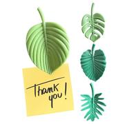kivrimlarv Botanical Locker Peg - Foliage Kitchen Clip, Monstera Shape with Strong Grip, Greenery Decor for Steel Cabinets, Hardware, Aesthetic Leaf Plate for Office Cubicle Organization