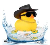kivrimlarv Car Rubber Duck - Dashboard Decoration Yellow Rubber Ducks, Car Interior Decor Bath Toy for Shower Party, Cute Auto Accessories for Kids, Adults, Truck, And Vehicle Display