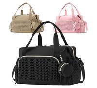 kivrimlarv Diaper Bag, Large Capacity Tote, Spacious Multipurpose Storage Pacifier Holder, Travel Organizer Perfect for Parents Outing or Trips, 17.72x9.06x11.81 Inches