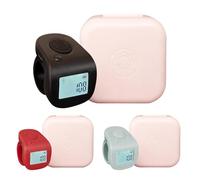kivrimlarv Electronic Click Counter, Display Tally Counter, Handheld Finger Ring Design, Portable Multifunctional, Auto Reset Function for Sports and Daily Use, 1.14x1.34 in