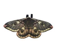 kivrimlarv Halloween Moth Wings, Butterfly Costume Shawl Cloak, Colorful Moth Cape for Girls, Pretend Dress-Up Outfit for Cosplay, Party Favors, School Plays, Events, 19.69x8.66 Inches