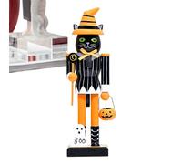 kivrimlarv Halloween Nutcrackers - Nutcracker Soldier Figurine Model | Wooden Handpainted Collectible Decoration for Shelf Table Centerpiece Mantel Display Halloween Season