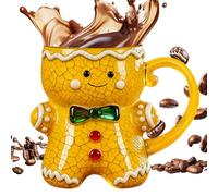 kivrimlarv Holiday Mug Set - Christmas Themed Coffee Cups for Home Office | Ceramic with Colorful Seasonal Prints, Microwave and Dishwasher Safe, Ideal for Hot Chocolate Tea and Latte 4.72x3.54 in