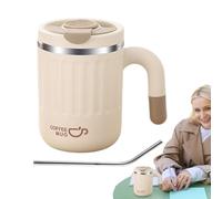 kivrimlarv Insulated Water Bottle - 480ml Thermal Cups, Stainless Steel Drink Container, Leak-Proof Mug with Handle and Lid, Portable Tea and Coffee for Hot or Cold Beverages, Travel, Office