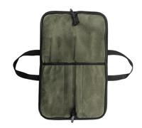 kivrimlarv Knives Bag, Travel Kitchenware Pouch with Compartments, Waxed Canvas Chef Knives Organizer with Handle, Portable Culinary Tool Storage for Kitchen and Travel, 18.9x12.4in