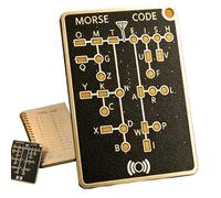 kivrimlarv Morse Code Practice Card - Strumento di apprendimento della comunicazione portatile per principianti | Set di schede di formazione telegrafiche compatte per studio del segnale, kit
