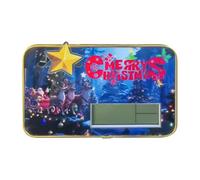 kivrimlarv Orologio di Natale, orologio digitale con Babbo Natale e renna con data e temperatura, gestione 'ora stagionale, decorazione per comodino, aula, palestra, fattoria, camera da