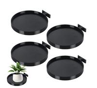 kivrimlarv Plant Saucer - Flower Pot Tray, Wall Mounted Holder with Modern Style, Drainage Plate for Display, Home Decor Category Accent, Indoor Plant Support for Living Spaces