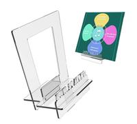 kivrimlarv Record Display Rack | Clear Acrylic Vinyl Record Holder | Sturdy Record Collection Organizer, Exquisite Design Decoration for Living Room, Bedroom, Store, Exhibition Hall