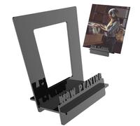 kivrimlarv Record Display Rack | Clear Acrylic Vinyl Record Holder | Sturdy Record Collection Organizer, Exquisite Design Decoration for Living Room, Bedroom, Store, Exhibition Hall