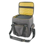 kivrimlarv Record Storage Box, Compact Disc Organizer Bag, Vinyl Album Carrying Case, Divided Pouch, Holds Up to 45 Records, Perfect for Music Collection, Travel, Organization, 12.99x12.99x9.84in