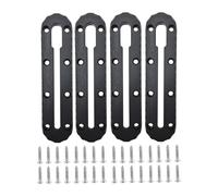 kivrimlarv Set di montaggio per kayak, adattatore per binario a basso profilo con viti per accessori, struttura in nylon con design resistente, kit di montaggio da 4 pezzi per tacchetti Fish Finder