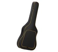 kivrimlarv Sleek Black Design Guitar Backpack Case, Acoustic Bass Guitar Case, Padded Guitars Shoulder Bag, Decorative Acoustic Guitar Backpack 106cm for Guitars, Storage, Black Color