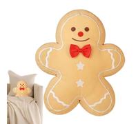 kivrimlarv Soft Pillow - Christmas Gingerbread Plush | Gingerbread Man Plush Toys, 20cm Cushion, Christmas Pillows, Soft Toy for Kids, Holiday Home Decor for Kids Family, Sofa Cushion