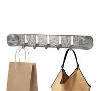 kivrimlarv Suction Cup Shower Hooks, No Drill Rotating Towel Hanger for Bathroom, Kitchen, Glass, Tile, Window, Door, Loofah, Robe, Bag, Purse, Clothes, Easy Wall Mount Holder, 15.75x2.17 Inches