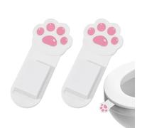 kivrimlarv Toilet Seat Lifter, Cat Shaped Toilet Seat Tabs,Hands lessHygienic Design, Durable Lightweight Build for Avoiding Interaction, Bathroom Accessories, Home, Hotel Use