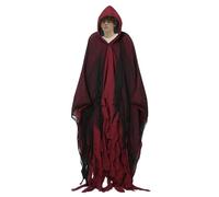 kivrimlarv White Halloween Cloak, Unisex Scary Costume Cape, Adult Halloween Cloak, White Mesh Cloak For Parties, Halloween Dress-up Cape, Spooky Ghost Cloak For Adults