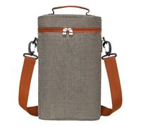 kivrimlarv Wine Tote Bag, Insulated Carrier, Portable Decorative Cooler, Lightweight Leakproof Carrying Case, Wine Bags for Indoor, Outdoor, Present. Travel, Christmas, 21x10x34cm