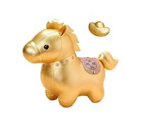 kivrimlarv Year of The Horse Plush - Chinese Animal Toy for Lunar New Year | Soft Stuffed Horse with Embroidered Details, Cute Collectible Decoration for Kids, Home, and Festival 5.92 in