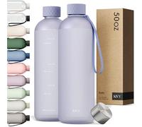 KIVY Borraccia 1,5 litri - Antigoccia e Antiurto - Perfetta per Sport, Scuola e Ufficio - Borraccia Palestra 1,5 Litri - Bottiglia - Bottiglia Acqua - Plastica Borracce Sportiva 1,5l - Senza BPA