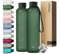 KIVY Borraccia 1 litro - Antigoccia e Antiurto - Perfetta pe 1000 ml Verde Abete