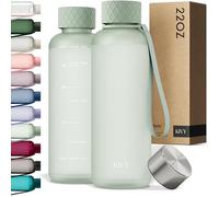 KIVY Borraccia 650ml - Antigoccia e Antiurto - Perfetta per Sport, Scuola e Ufficio - Borraccia Palestra piccola - Bottiglia - Bottiglia Acqua - Plastica Borracce Sportiva - Senza BPA - Verde