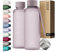 KIVY Borraccia 650ml - Antigoccia e Antiurto - Perfetta per Sport, Scuola e Ufficio - Borraccia Palestra piccola - Bottiglia - Bottiglia Acqua - Plastica Borracce Sportiva - Senza BPA - Viola
