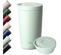 KIVY Tazza Termica 350ml [BICCHIERE CAFFÈ DA ASPORTO] - Thermos in Acciaio Inox Per Caffè o Tè - Bicchiere Termico Da Viaggio - Bicchiere da Caffè Lavabile in Lavastoviglie e Antigoccia - Verde