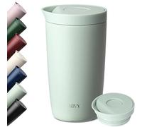 KIVY Tazza termica (verde chiaro, 350 ml) per caffè e tè - Travel Mug - Tazza da caffè lavabile in lavastoviglie e a prova di perdite - Tazza termica per caffè e tè - Tazza termica