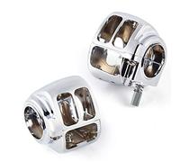 KiWAV Handlebar switch housing Fit 2008 up Harley Davidsn Dyna,Sportster,Touring chrome